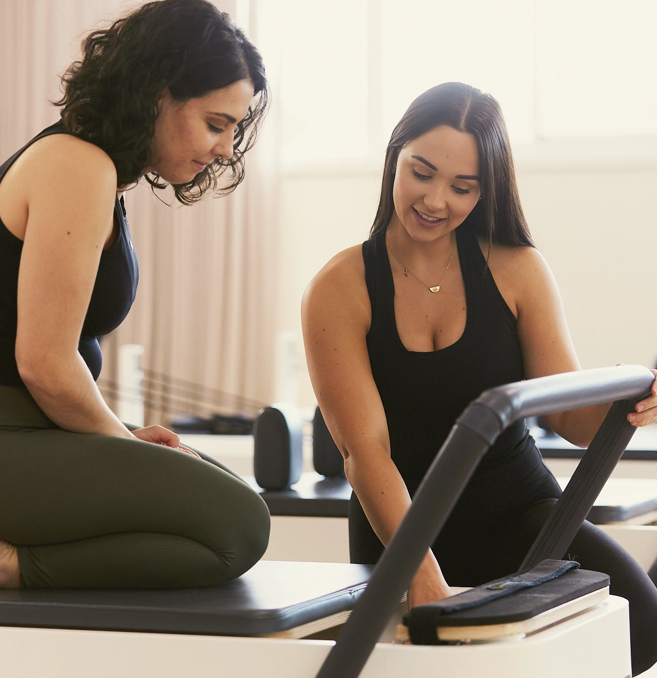 first foundation class at return reformer pilates